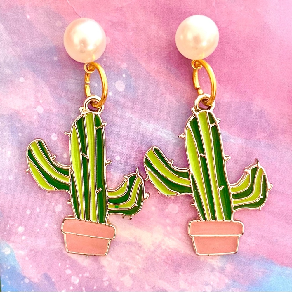 Cactus Dangle Earrings